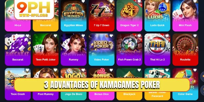 3 advantages of KamaGames Poker