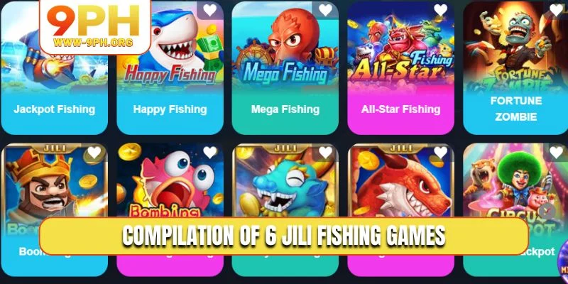 Compilation of 6 JILI Fishing games
