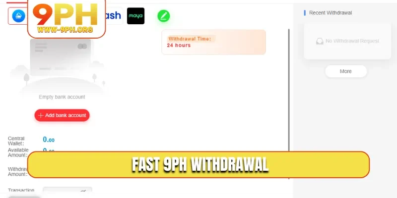 Fast 9PH withdrawal