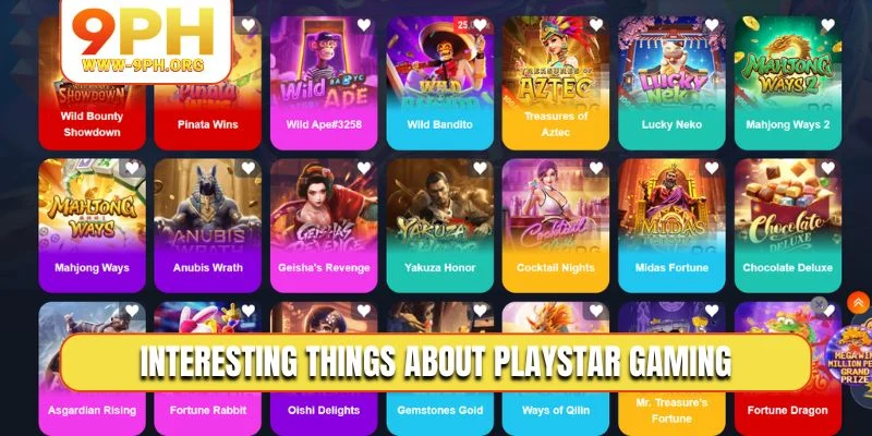 Interesting things about Playstar Gaming