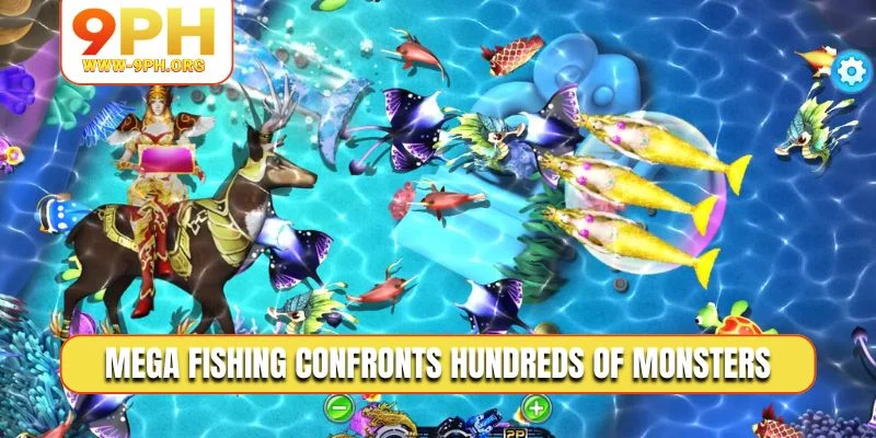 Mega Fishing confronts hundreds of monsters
