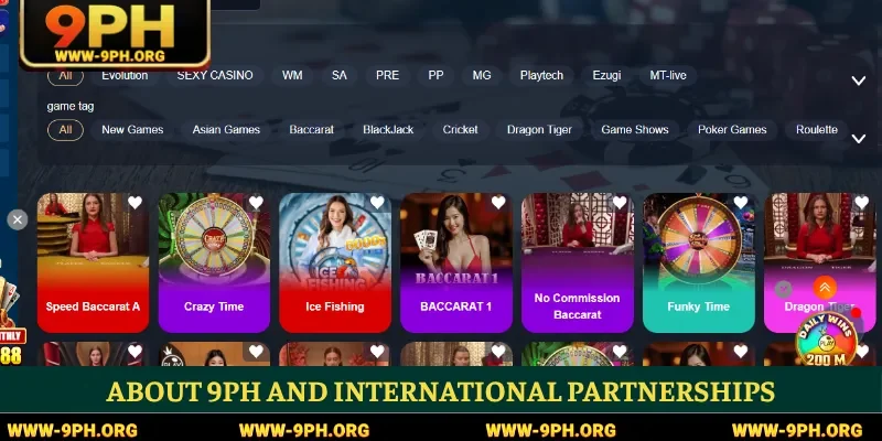 About 9PH and international partnerships