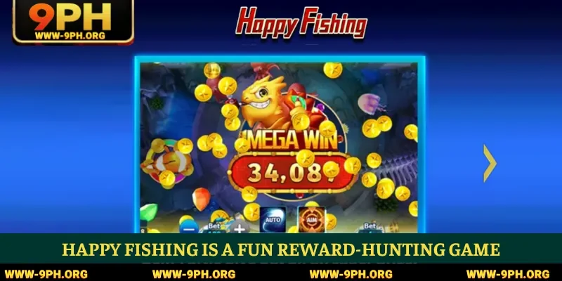 Happy Fishing is a fun reward-hunting game