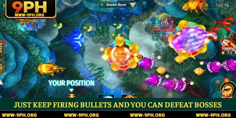 Just keep firing bullets and you can defeat bosses