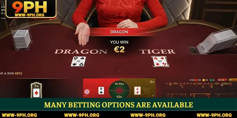Many betting options are available