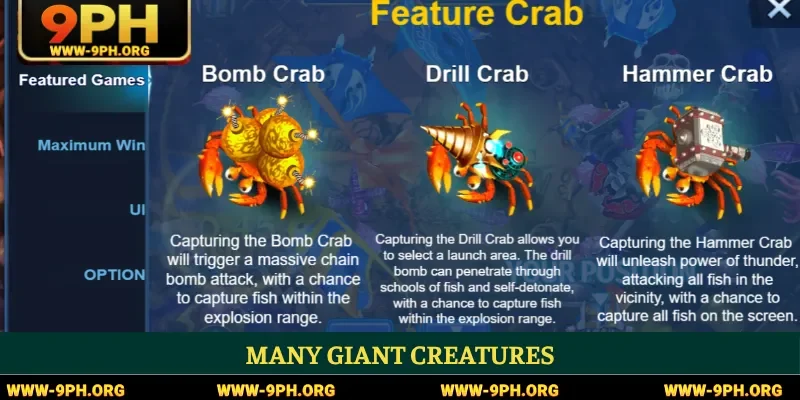 Many giant creatures
