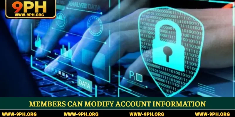 Members can modify account information