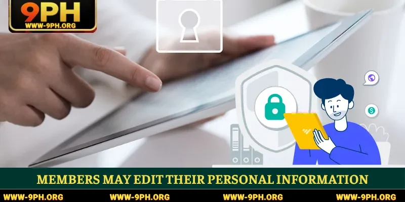 Members may edit their personal information