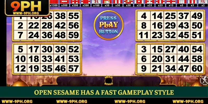 Open Sesame has a fast gameplay style