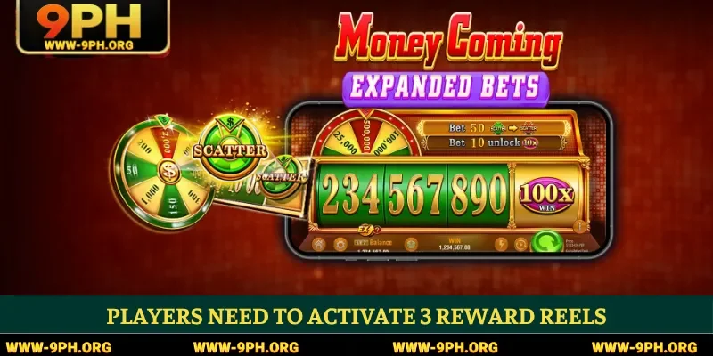 Players need to activate 3 reward reels