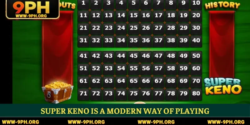 Super Keno is a modern way of playing