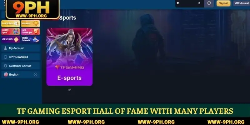 TF Gaming eSport hall of fame with many players