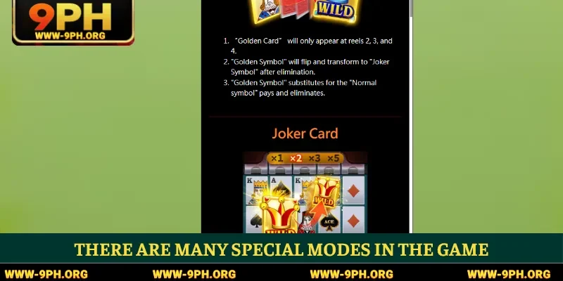 There are many special modes in the game