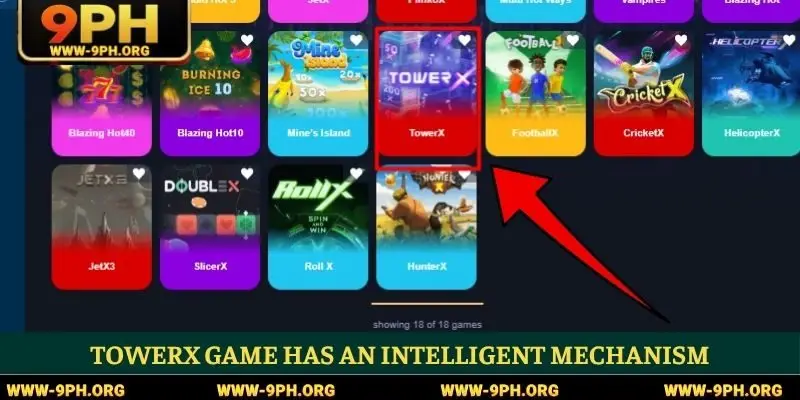 TowerX Game has an intelligent mechanism